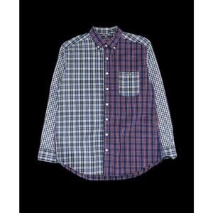 Vineyard Vines Shirt Mens Large Blue Mixed Plaid Slim Fit Tucker Button Down